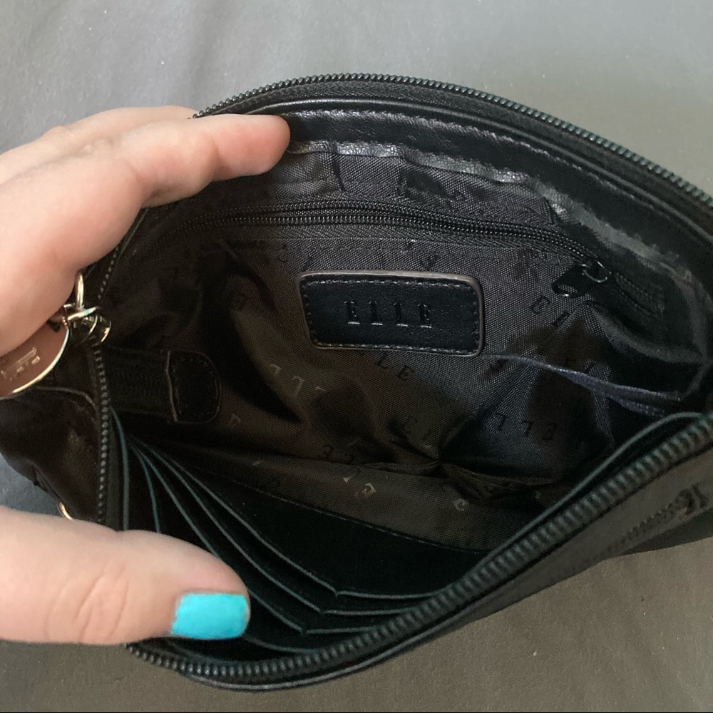 ELLE Brand Ruffle Clutch - Picture 3 of 6